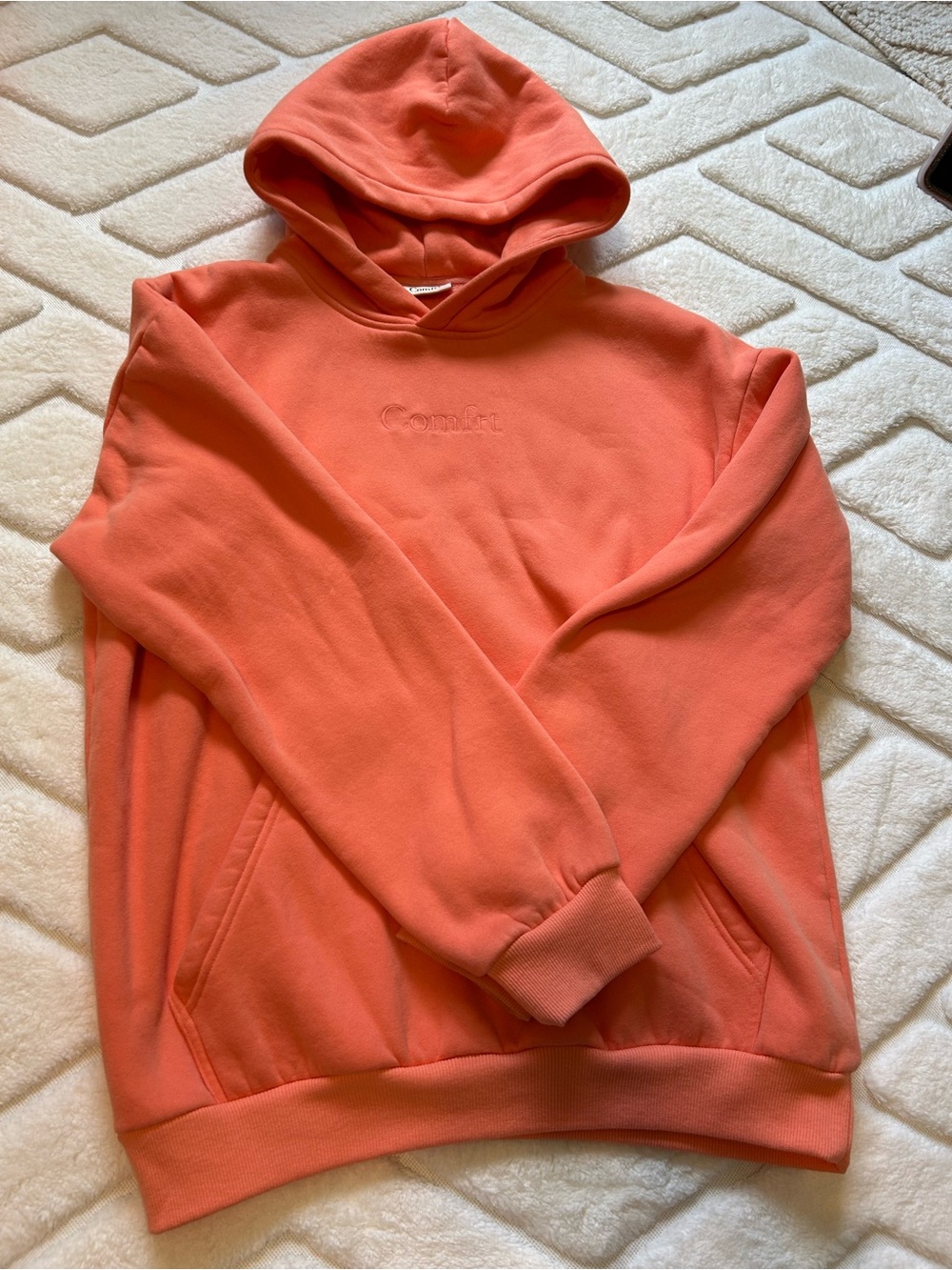 COMFRT Coral Hooded Pullover Sweatshirt & Sweatpants Pants size L Hoodie size M
